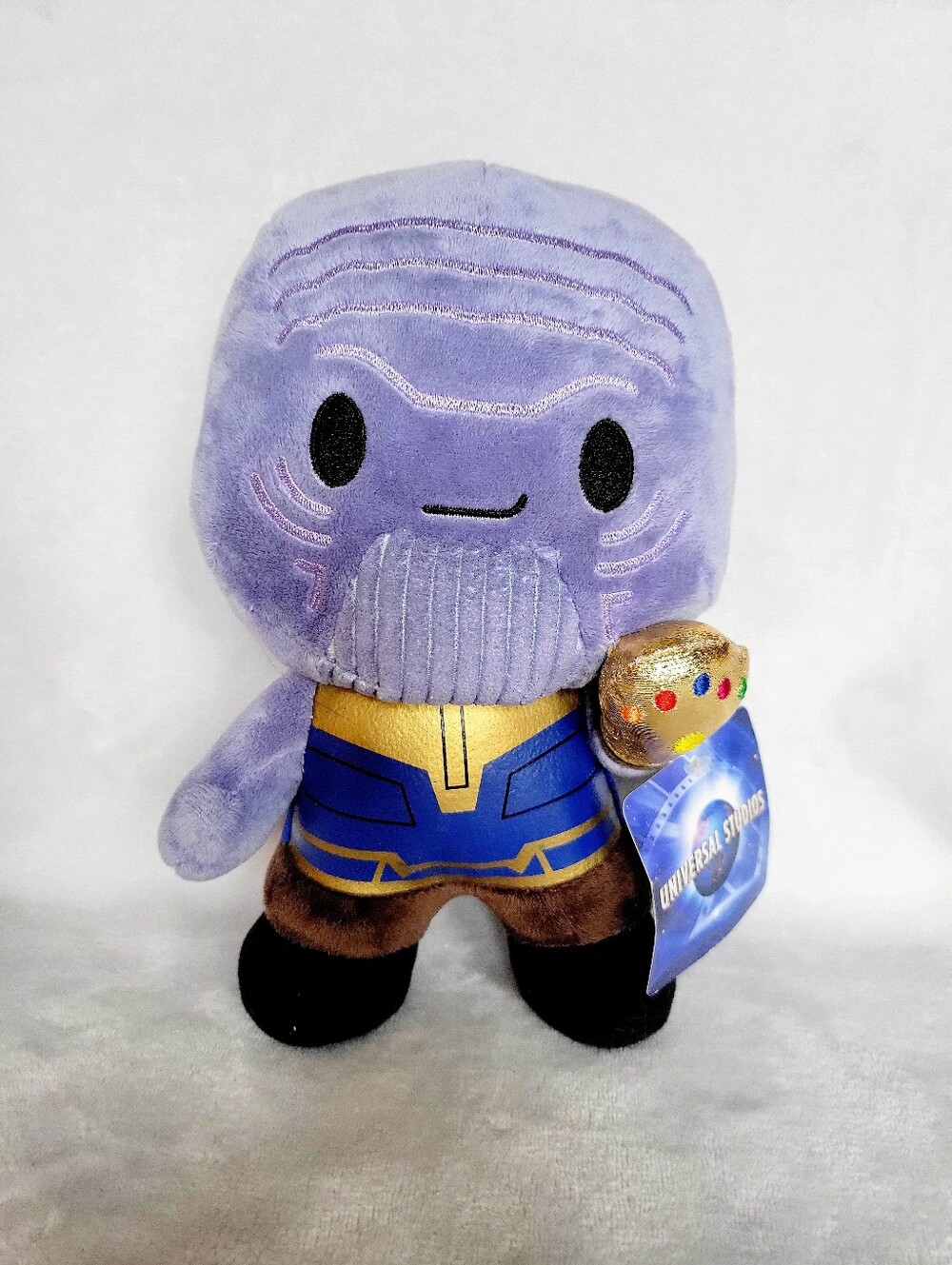 Universal Studios Marvel Thanos Plush Infinity Gauntlet Chibi 7.5" NWT
